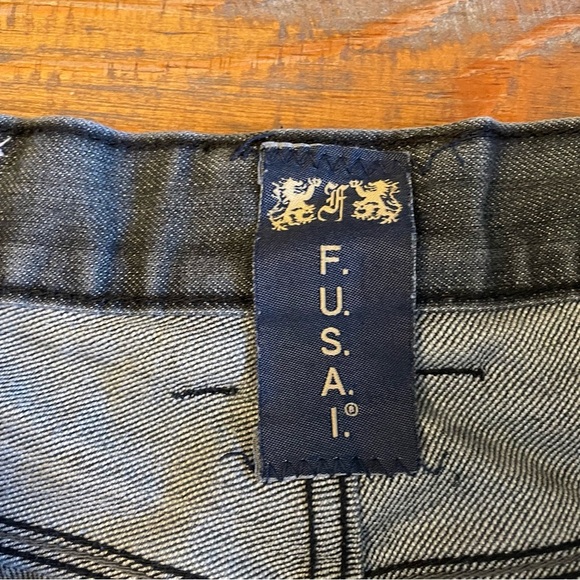 F.U.S.A.I. Dark Wash Bootcut Jeans 36 x 33 FUSAI denim - Picture 12 of 15